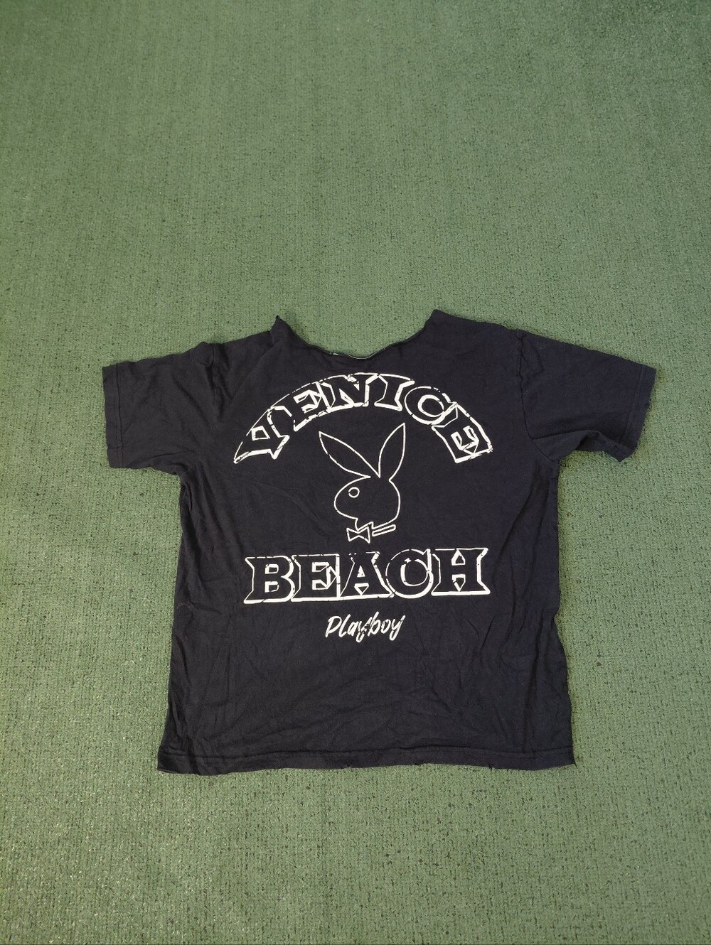 Pacsun Playboy Venice Beach Logo Vacation Cut Round Neck Unisex T Shirt Sz Mediu